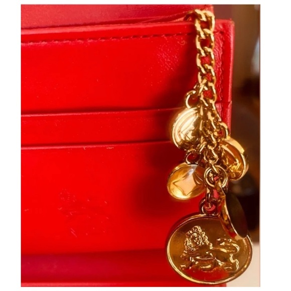 MCM Red w/Golden Hardware Long Trifold Wallet: M9376, EUC - Picture 7 of 10